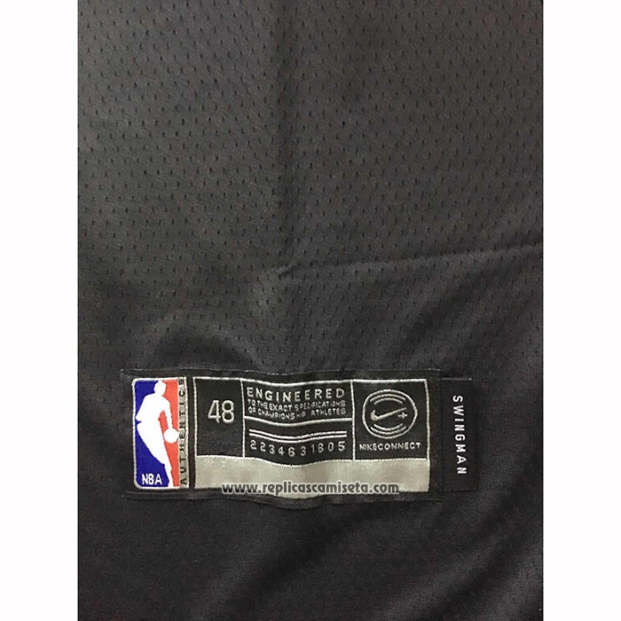 Camiseta Milwaukee Bucks Giannis Antetokounmpo #34 Statement 2019-20 Negro